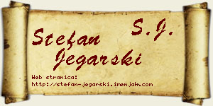 Stefan Jegarski vizit kartica
